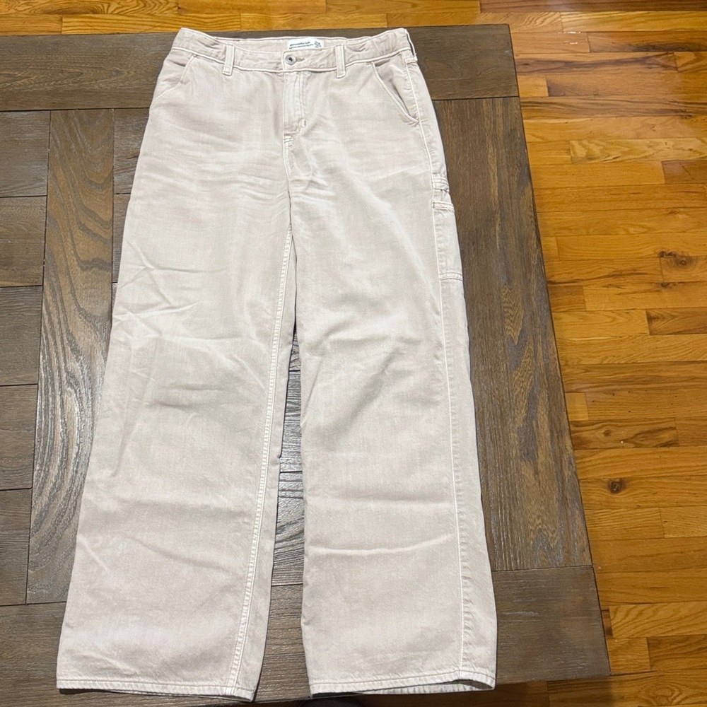 ABERCROMBIE KIDS High Rise Ultra wide leg jeans